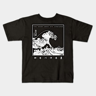 The Great Wave off Kanagawa stylized Ukiyo-e Kids T-Shirt